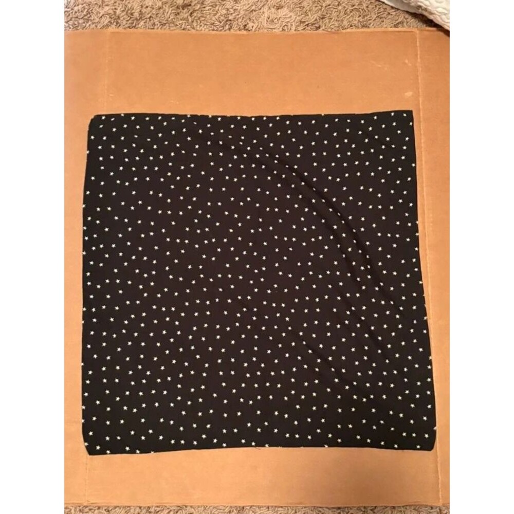 Scarf Black With White Stars